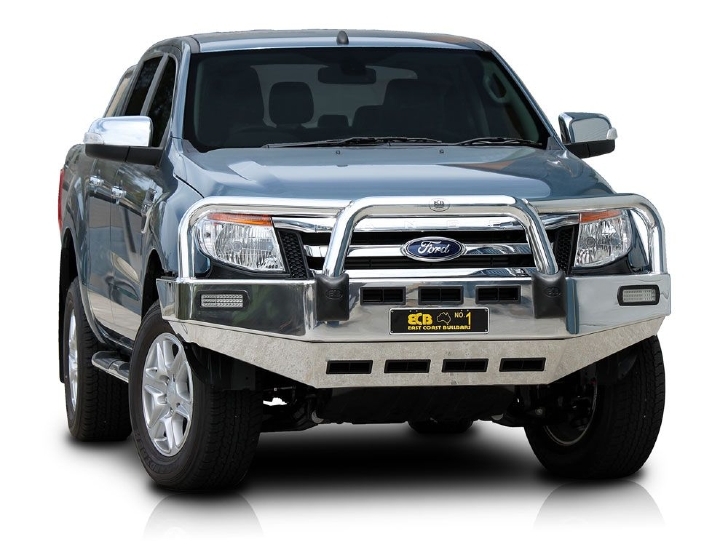 ECB Polished BullBar to suit Ford Ranger PX 4WD Highrise 10/11 - 06/15 ...