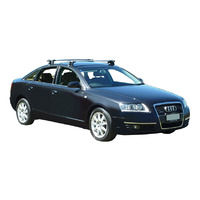 Prorack Silver 2 Bar Aero Through Bar kit to suit Audi A6/S6/RS6 4dr Sedan (2005 - 9/2011)