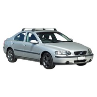 Prorack Silver 2 Bar Aero Flush Bar kit to suit Volvo S60 4dr Sedan (2000 - 2009)