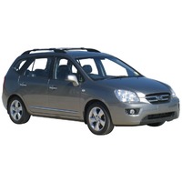 Prorack Silver 2 Bar Aero Rail Bar kit to suit Kia Rondo 5dr MPV (4/2008 - 2012)