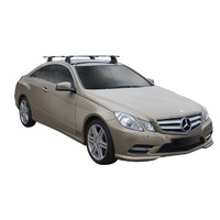 Prorack Silver 2 Bar Aero Through Bar kit to suit Mercedes-Benz E-Class Glass Roof 2dr Coupe (2009 - 2016)