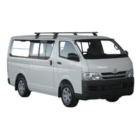 Prorack Silver 2 Bar Heavy Duty Through Bar kit to suit Toyota HiAce LWB 2dr Van (3/2005 - 1/2019)