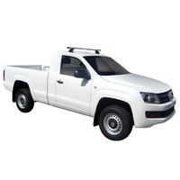 Prorack Silver 1 Bar Heavy Duty Through Bar kit to suit Volkswagen Amarok Single Cab 2dr Ute (2010 - 4/2023)