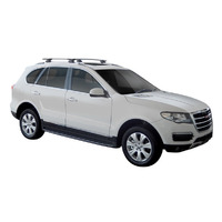 Prorack Silver 2 Bar Aero Through Bar kit to suit Haval H8 5dr SUV (2015 - Current)