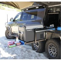 MSA 4x4 Power Side Drop Down Fridge Slide with Table - DS40