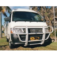 ECB Silver Hammertone Roo Bar to suit Toyota HiAce Non SBV MOD 11/89 - 11/98