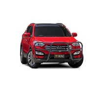 ECB Silver Hammertone Roo Bar to suit Hyundai Santa-Fe 09/12 - 03/18