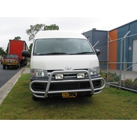 ECB Polished Roo Bar to suit Toyota HiAce SLWB 03/05 - 02/14