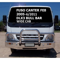 ECB Black Ripple Deluxe 3 BullBar to suit Fuso Canter FE8 Wide Cab 2005 - 06/11