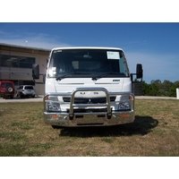 ECB Silver Hammertone Deluxe 3 BullBar to suit Fuso Canter FE Wide Cab 2012 - Onwards