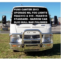 ECB Polished Deluxe 3 BullBar to suit Fuso Canter FE Narrow Cab 10/12 - Onwards