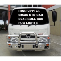 ECB Black Ripple Deluxe 3 BullBar to suit Hino 300 Series 036A Standard Cab 2011 - 2020