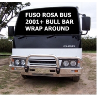 ECB Black Ripple Deluxe 3 BullBar to suit Fuso Rosa Bus 2001 - 09/20