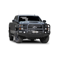 ECB Polished BullBar with Bumper Lights to suit Chevrolet Silverado 2500HD 09/14 - 03/18