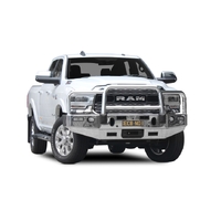 ECB Textura Black Winch BullBar with Bumper Lights to suit Dodge Ram 2500 DJ MKII 2019 - Onwards