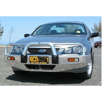 ECB Silver Hammertone BullBar to suit Ford Falcon BF Excludes XR 10/02 - 09/06