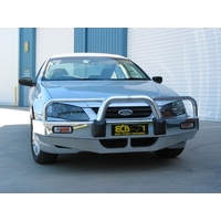 ECB Silver Hammertone BullBar to suit Ford Falcon BF MKII/MKIII Excludes XR 10/06 - 04/08