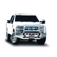 ECB Black Ripple Winch BullBar with Bumper Lights to suit Ford F250 Super Duty Ex Limited MY17 - Onwards