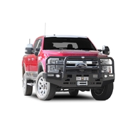 ECB Black Ripple Winch BullBar with Bumper Lights to suit Ford F250 Super Duty Limited 06/18 - Onwards