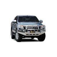 ECB Black Ripple BullBar with Bumper Lights to suit Ford Ranger PX 4WD Highrise 10/11 - 06/15