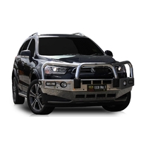 ECB Textura Black BullBar with Bumper Lights to suit Holden Captiva 01/16 - 12/20