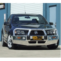 ECB Black Ripple BullBar with Bumper Lights to suit Holden Commodore VE S1 SS 08/06 - 08/10