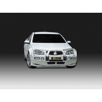 ECB Polished BullBar with Bumper Lights to suit Holden Commodore VE S2 SS-V 09/10 - 04/13