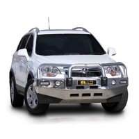 ECB Black Ripple BullBar with Bumper Lights to suit Holden Captiva 5 Series 2 03/11 - 12/15