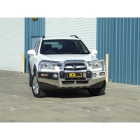 ECB Black Ripple BullBar with Bumper Lights to suit Holden Captiva 7 SX, CX, LX Ex Maxx 09/06 - 02/11