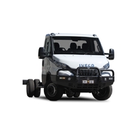 ECB Black Ripple BullBar with Bumper Lights to suit Iveco Daily 70C E6 01/21 - Onwards