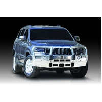 ECB Black Ripple BullBar with Bumper Lights to suit Jeep Grand Cherokee Laredo 04/17 - 08/19