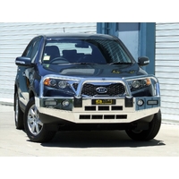 ECB Silver Hammertone BullBar with Bumper Lights to suit Kia Sorento 10/09 - 09/12