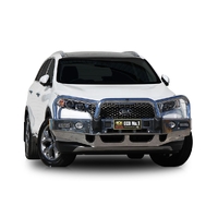 ECB Silver Hammertone BullBar with Bumper Lights to suit Kia Sorento 04/15 - 09/17