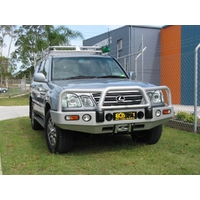 ECB Polished Winch BullBar to suit LExus LX470 04/98 - 12/07