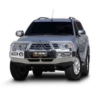 ECB Textura Black BullBar with Bumper Lights to suit Mitsubishi Challenger PC 07/13 - Onwards