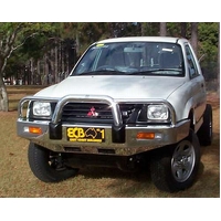 ECB Polished BullBar to suit Mitsubishi Triton MK V6 2WD 09/00 - 06/01