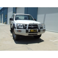 ECB Silver Hammertone BullBar to suit Mazda BT-50 2WD/4WD 11/06 - 08/08