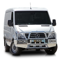 ECB Polished BullBar with Bumper Lights to suit Mercedes-Benz Sprinter 10/13 - 10/18