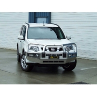 ECB Black Ripple BullBar with Bumper Lights to suit Nissan X-Trail T31 08/10 - 02/14