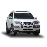 ECB Black Ripple BullBar with Bumper Lights to suit Nissan X-Trail T32 Series 2 & 3 02/17 - 12/21