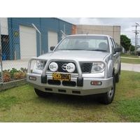 ECB Polished BullBar to suit Nissan Navara D40 RX 12/05 - 03/15