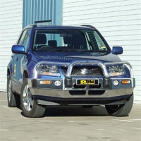 ECB Black Ripple BullBar with Bumper Lights to suit Suzuki Grand Vitara Drum Rear BR 08/05 - 07/08