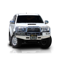 ECB Polished Winch BullBar to suit Toyota HiLux 4WD 09/11 - 06/15