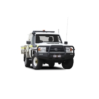 ECB Textura Black BullBar Compatible with Side Step Rail to suit Toyota LandCruiser 79 Series Single Cab 11/16 - Onwards