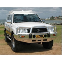 ECB Textura Black BullBar to suit Toyota LandCruiser 100 Series Live Coil 04/98 - 10/07