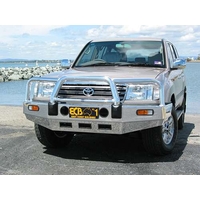 ECB Silver Hammertone BullBar to suit Toyota LandCruiser 100 Series IFS 04/98 - 10/07