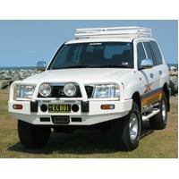 ECB Textura Black Winch BullBar to suit Toyota LandCruiser 100 Series Live Coil 04/98 - 10/07