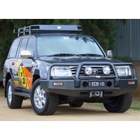 ECB Black Ripple Winch BullBar to suit Toyota LandCruiser 100 Series IFS 04/98 - 10/07