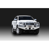 ECB Polished BullBar with Bumper Lights to suit Ford Everest UA II MY19 Trend 09/18 - 05/22