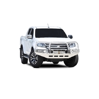 ECB Textura Black BullBar with Bumper Lights to suit Holden Colorado LS-LT-LTZ 07/16 - 12/20